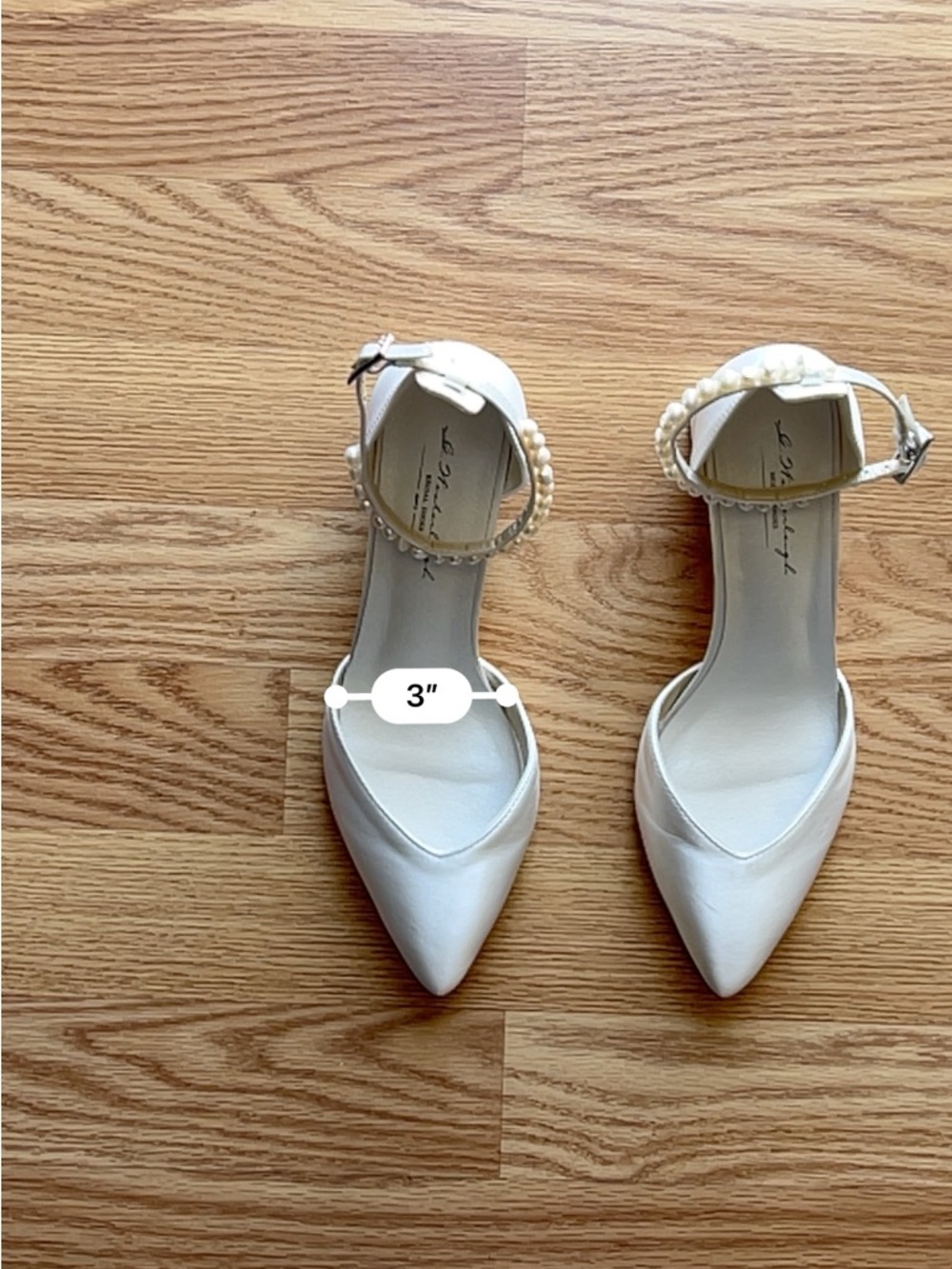 G. Westerleigh Madison Bridal Shoes Size 37 White - Picture 10 of 12